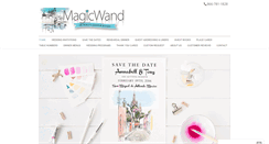 Desktop Screenshot of magicwandweddings.com