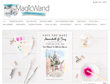 Tablet Screenshot of magicwandweddings.com